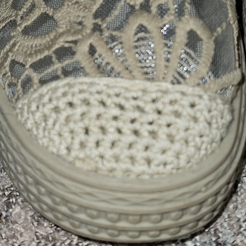 💵3/$20 Bundle 3 Specially MarkPretty Lace Apricot Slip on  Flat Sneaker SZ 7.5 - Picture 3 of 10